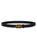 color BLACK, Balenciaga | BB Shiny Croc-Embossed Leather Belt