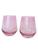 商品第9个颜色ROSE, Estelle Colored Glass | Tinted Stemless Wine Glasses 2-Piece Set