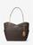 color BROWN, Michael Kors | Jet Set Large Logo Shoulder Bag