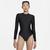 商品Jordan | Jordan Plus Size Essential Bodysuit - Women's颜色Black/Dark Smoke Grey