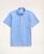 商品Brooks Brothers | Regent Regular-Fit Original Broadcloth Short-Sleeve Popover Shirt颜色Blue