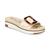 商品Sam Edelman | Women's Ariane Platform Buckle Slide Sandals颜色Modern Ivory