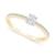 商品第2个颜色Yellow Gold, Macy's | Diamond Oval Engagement Ring (1/2 ct. t.w.) in 14k Gold