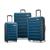 Samsonite | Samsonite Omni 2 Hardside Expandable Luggage with Spinner Wheels, Checked-Medium 24-Inch, Midnight Black, 颜色Lagoon Blue