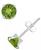 颜色: Peridot, Macy's | Gemstone Stud Earrings in 10k White Gold