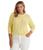 color Wicket Yellow, Ralph Lauren | Plus Size Monogram Cable-Knit Cotton Sweater