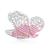 颜色: pink, Suzy Levian | Sterling Silver Yellow & White Cubic Zirconia Oversized Butterfly Brooch