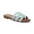 商品第8个颜色Seafoam Blue Croco Patent, Sam Edelman | Women's Bay Slip-On Flat Sandals