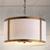商品第1个颜色gold, JONATHAN Y | Thatcher 17" Metal LED Pendant Light