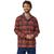 Patagonia | Organic Cotton MW Long-Sleeve Fjord Flannel Shirt - Men's, 颜色Ice Caps/Burl Red