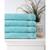 颜色: Aqua, OZAN PREMIUM HOME | Cascade Bath Towel 4-Pc. Set