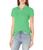商品Nautica | Women's 5-Button Short Sleeve Cotton Polo Shirt颜色Leaf Green