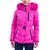 商品Michael Kors | Women's Faux-Fur-Trim Hooded Puffer Coat, Created for Macy's颜色Azalea