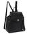 Tommy Hilfiger | Gia II Gifting Hang Tag Medium Envelope Flap Backpack w/ Hangoff-High Shine Saffiano PVC, 颜色Black