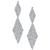 颜色: Silver, INC International | Crystal Mesh Drop Earrings, Created for Macy's