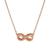 颜色: Rose Gold, Swarovski | Hyperbola Infinity Pendant Necklace, 15" + 2-3/4" extender