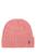color Dark pink, Ralph Lauren | Ivory cotton beanie hat White Polo Ralph Lauren Donna
