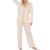 商品Tart | Tart Collections Taryn Women's 2 Piece Sleep Shirt & Pants Pajama Set颜色Pastel Rose Tan