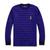 商品Ralph Lauren | Men's Waffle-Knit Long Sleeve Heritage Icon Bear Sleep Shirt颜色Rugby Royal/ Cruise Navy Stripe