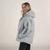 Members Only | Women's Twill Block Puffer Oversized Jacket, 颜色light grey