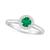 颜色: Emerald/White Gold, Macy's | Emerald (1/2 ct. t.w.) & Diamond (1/10 ct. t.w.) Halo Ring in 14k Gold (Also in Ruby, Sapphire, & Pink Sapphire)
