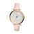 商品Fossil | Jacqueline Three-Hand Leather Watch颜色ES3988 Rose Gold Blush Leather