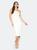 color White, Bellatrix | Women's Tube Top Bodycon Midi Dress