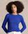 颜色: Rugby Royal, Ralph Lauren | Women's Cable-Knit Cotton Crewneck Sweater