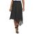 商品Calvin Klein | Women's Asymmetrical Hem Pleated Midi Skirt颜色Black