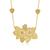 商品第2个颜色20 in, Ross-Simons | Ross-Simons Italian 18kt Gold Over Sterling Pizzo-Style Flower Necklace