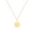 颜色: letter w, Savvy Cie Jewels | 18K GOLD VERMEIL OVER STERLING SILVER ROUND INITIAL PENDANT W/ CHAIN