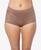 颜色: Brown, Leonisa | Women's  Light Tummy-Control Hi Cut Thong-Silhouette Panty 01214