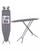 颜色: Grey Solid, Seymour Home | Products Adjustable Height, 4 Leg Ironing Board with Mesh Top and Iron Rest