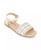 颜色: White, Marc Fisher | Little and Big Girls Hazel Woven Open Toe Sandals