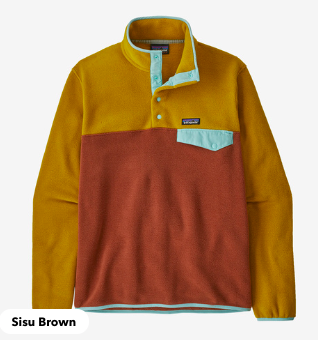 颜色: Sisu Brown, Patagonia | 男士Synchilla® Snap-T® 抓绒套头衫 | Men's Lightweight Synchilla® Snap-T® Fleece Pullover