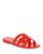 商品Sam Edelman | Women's Bay Jelly Slide Sandals颜色Poppy