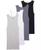 颜色: Black, Lantern Gray, Gray Heather, White, Jockey | Men's Cotton A-shirt Tank Top, Pack of 4