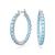 商品Swarovski | Crystal Round Cut Matrix Hoop Earrings颜色Blue