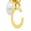 颜色: Gold-C, ADORNIA | 14K Gold Plated Initial & Pearl Pendant Necklace