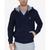 商品Nautica | Men's Classic-Fit Super Soft Knit Fleece Zip Hoodie颜色True Navy