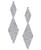 颜色: Silver, INC International | Crystal Mesh Drop Earrings, Created for Macy's