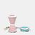 颜色: Pink, Vigor | Compact Reusable Silicone Leak Proof Collapsible Water Bottle
