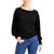 商品Charter Club | Pointelle Blouson-Sleeve Sweater, Created for Macy's颜色Deep Black