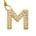 商品第6个颜色INITIAL M, Roberto Coin | Princess Charms 18K Yellow Gold & Diamond Initial Charm