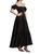 color BLACK, CAROLINE CONSTAS | Zuri Tiered Maxi-Dress