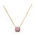 Kate Spade | Gold-Tone Square Glitter Stone Mini Pendant Necklace, 17" + 3" extender, 颜色Multi Glit