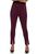 商品Calvin Klein | Women's Essential Pull On Ponte Pants with Seam颜色Aubergine