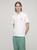 color White, AMI | Embroidered Logo Cotton Pique Polo