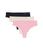 color Grid Dot Pale Orchid/Beechwood/Black, Calvin Klein | Invisibles 3-Pack Thong