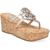 商品Sam Edelman | Circus by Sam Edelman Womens Rocky Lined Cork Slip On Wedge Sandals颜色Champagne Blush